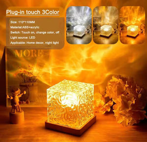 LED Rotating Water Ripple Night Lamp