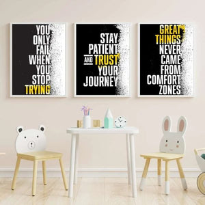 Set of 3 Motivational Quote Frames