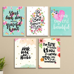 Wall Art for Girls – Set of 5